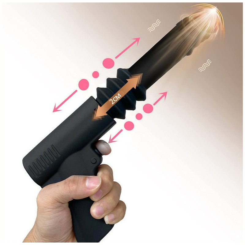 FUKR Gode vibrant avec poussée Fuck Gun 10 x 3cm